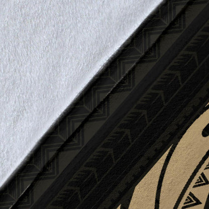 Polynesian Turtle Premium Blanket A7-Apparel-Phaethon-Premium Blanket-Youth (56 x 43 inches / 140 x 110 cm)-Vibe Cosy™