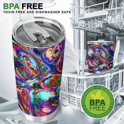 Abstract Oil Paintings P1 - Travel Tumbler-Amaze Style™-Tumbler - Abstract Oil Paintings P1 - Travel Tumbler-20oz Large-Vibe Cosy™
