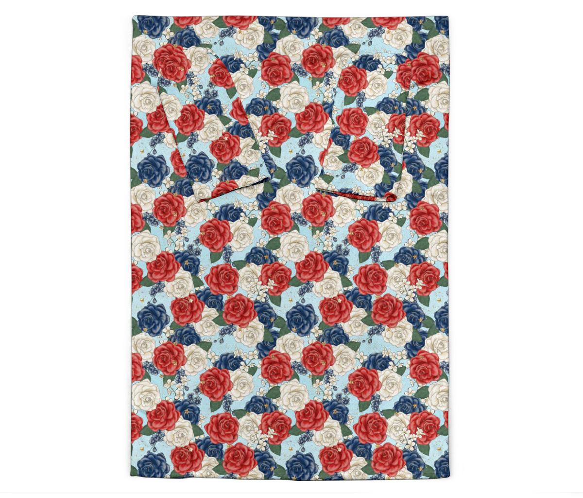 Roses sleeve blanket-Amaze Style™-Sleeve Blanket - Roses sleeve blanket-Adult 69"X53"-Vibe Cosy™