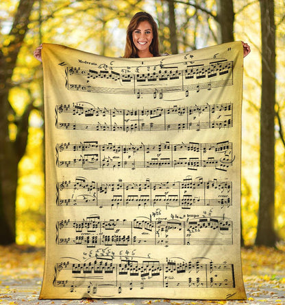 Vecchio Spartito - Coperta in Pile -Amaze Style™-placeholder-placeholder-Vibe Cosy™