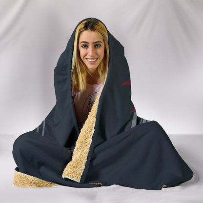 Custom Hoodie Blanket _ Bloody Owl-6teenth World™-Hooded Blanket-Youth 60"x45"-Vibe Cosy™