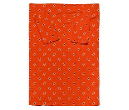 Perfect Orange Paisley Monk Blankets-Amaze Style™-Sleeve Blanket - Perfect Orange Paisley Monk Blankets-Adult 69"X53"-Vibe Cosy™