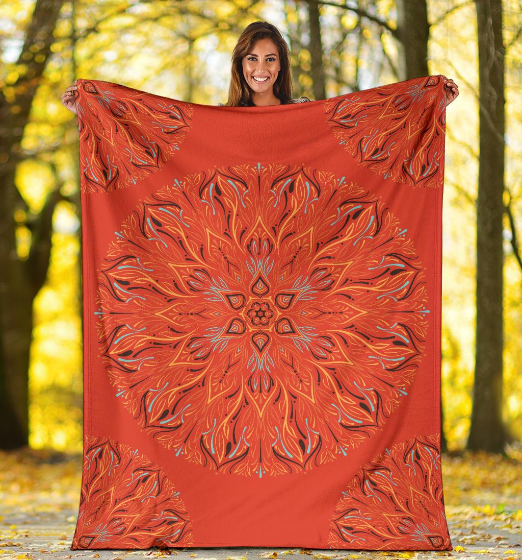 Mandala P1 (Fiesta) - Throw Blankets-Amaze Style™-Premium BlanketMandala P1 (Fiesta) - Throw Blankets-Youth (56 x 43 inches / 140 x 110 cm)-Vibe Cosy™