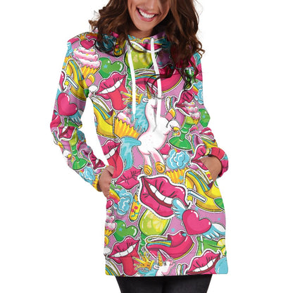 Lingue-Amaze Style™-Hoodie Dress - Lingue-XS-Vibe Cosy™