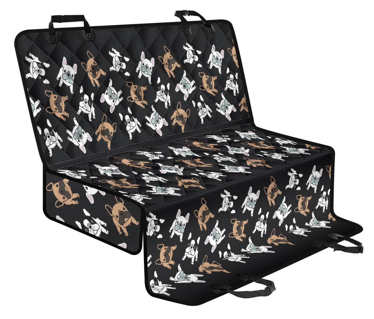 Piccoli Bulldog/ Nero-Amaze Style™-Pet Seat Cover - Piccoli Bulldog/ Nero-Regular (Cars / SUVs)-Vibe Cosy™