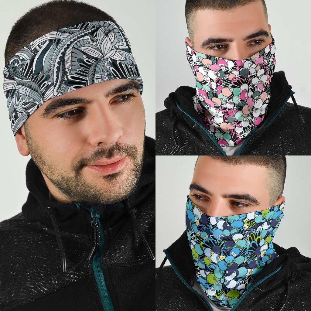 Funky Patterns Set 2 - Bandana 3 Pack-Amaze Style™-Funky Patterns Set 2 - Bandana 3 Pack-Vibe Cosy™