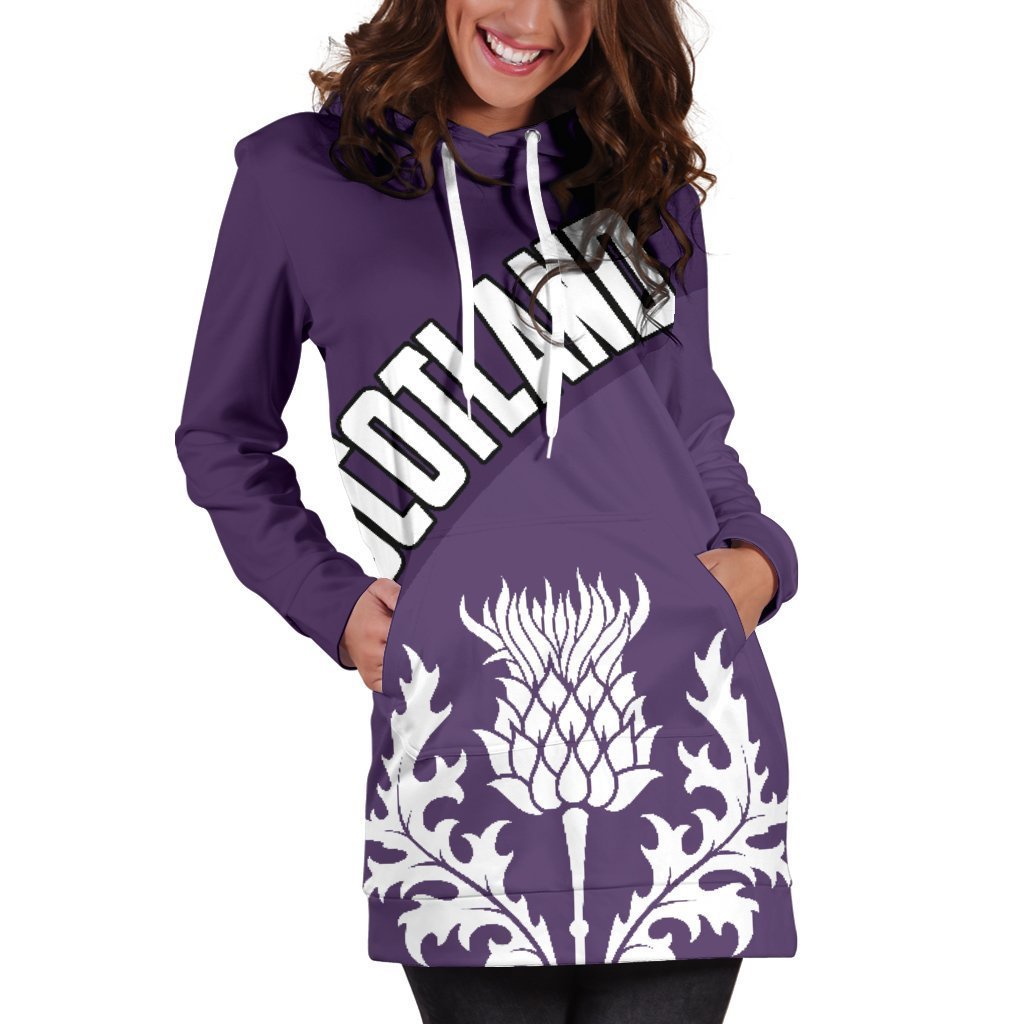 Scotland Hoodie Dress Wave Purple-Apparel-HD09-Hoodie Dress-S-Vibe Cosy™