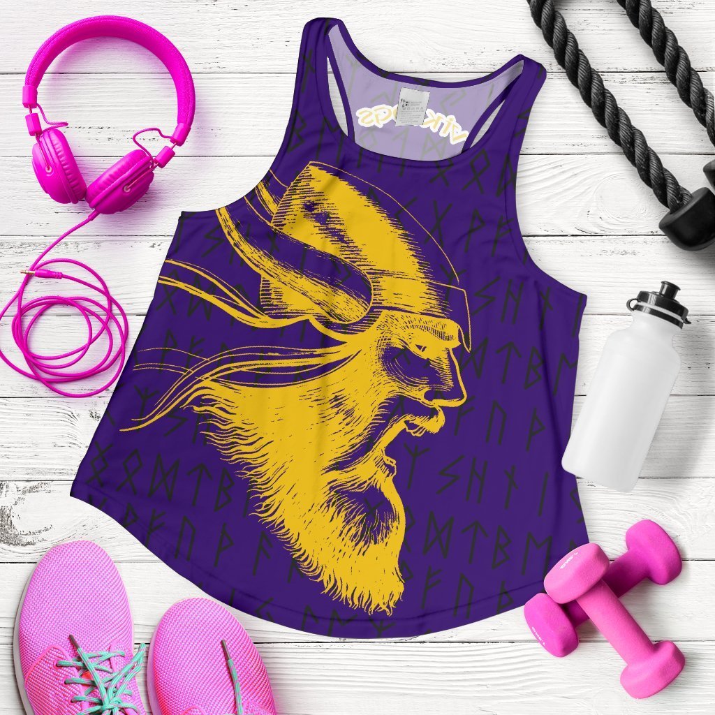 Vikings Warrior™ Women's Tank Top TH75-TANK TOPS-HP Arts-Tank Top-XS-Purple-Vibe Cosy™