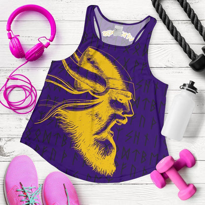 Vikings Warrior™ Women's Tank Top TH75-TANK TOPS-HP Arts-Tank Top-XS-Purple-Vibe Cosy™