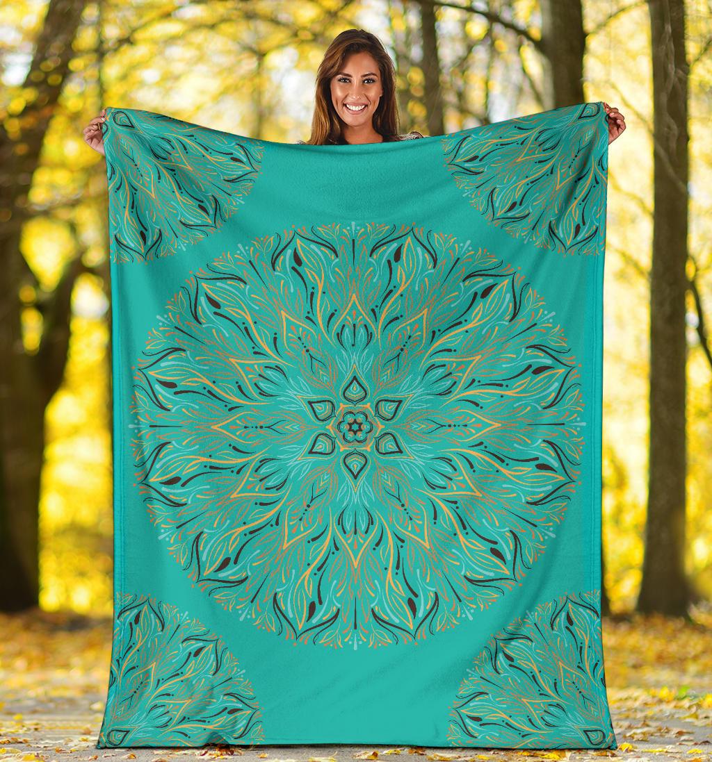 Mandala P1 (Tiffany Girl) - Throw Blankets-Amaze Style™-Premium BlanketMandala P1 (Tiffany Girl) - Throw Blankets-Youth (56 x 43 inches / 140 x 110 cm)-Vibe Cosy™