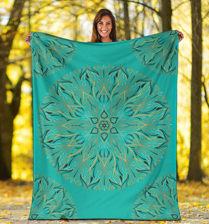 Mandala P1 (Tiffany Girl) - Throw Blankets-Amaze Style™-Premium BlanketMandala P1 (Tiffany Girl) - Throw Blankets-Youth (56 x 43 inches / 140 x 110 cm)-Vibe Cosy™
