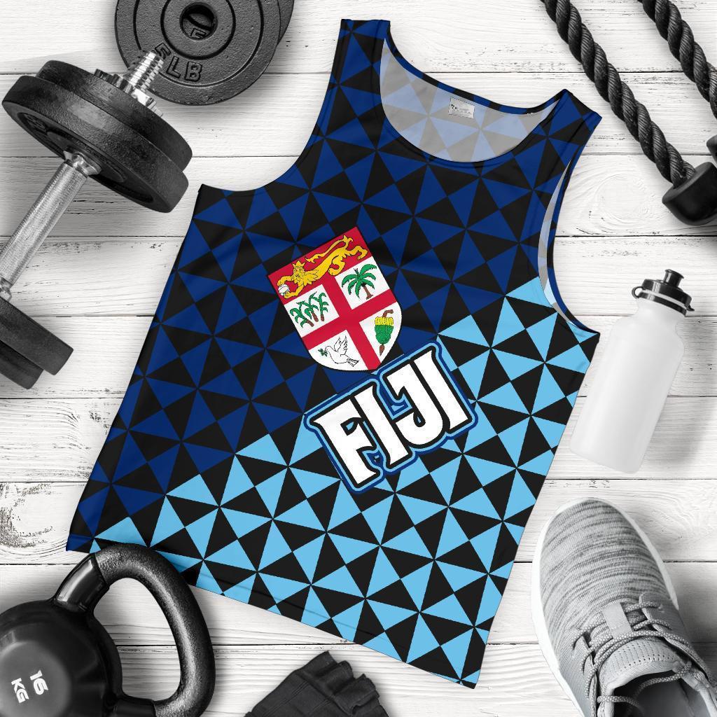 Fiji Polynesian Men's Tank Top Coat Of Arms-MEN'S TANK TOPS-Khanh Arts-Men's Tank Top - Fiji-S-Vibe Cosy™