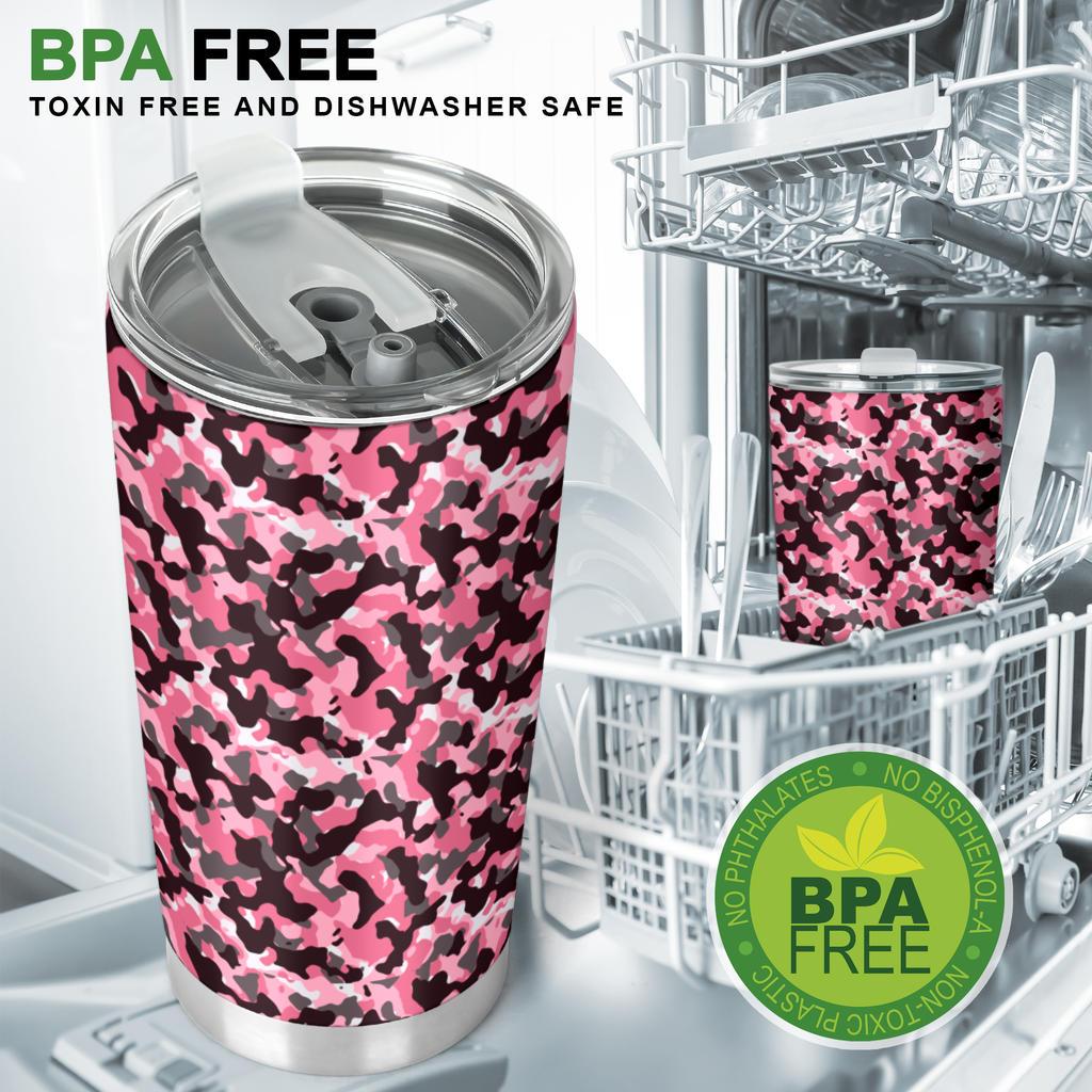 Tumbler Camouflage Pink-Amaze Style™-Tumbler - Tumbler Camouflage Pink-20oz Large-Vibe Cosy™