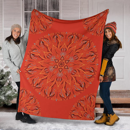 Mandala P1 (Fiesta) - Throw Blankets-Amaze Style™-Premium BlanketMandala P1 (Fiesta) - Throw Blankets-Youth (56 x 43 inches / 140 x 110 cm)-Vibe Cosy™