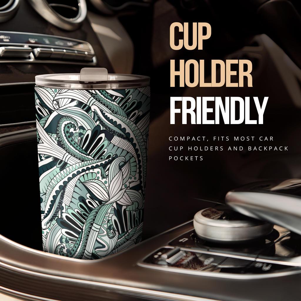 Funky Patterns (Black) - Travel Tumbler-Amaze Style™-Tumbler - Funky Patterns (Black) - Travel Tumbler-20oz Large-Vibe Cosy™