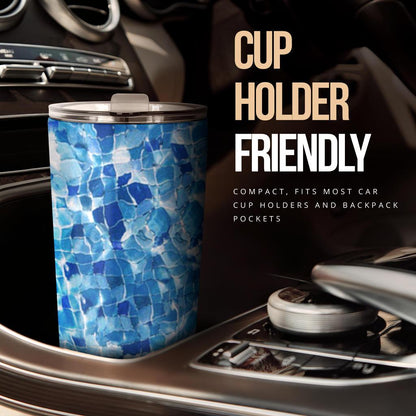 Tumbler Mosaic Blue-Amaze Style™-Tumbler - Tumbler Mosaic Blue-20oz Large-Vibe Cosy™
