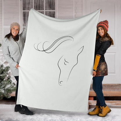 Cavallo Elegante - Coperta in Pile -Amaze Style™-Premium BlanketCavallo Elegante - Coperta in Pile -Youth (56 x 43 inches / 140 x 110 cm)-Vibe Cosy™