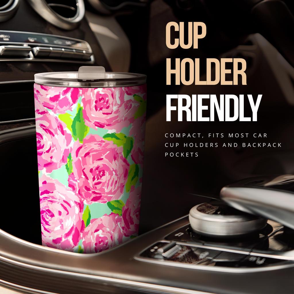 Pink Flower Tumbler-Amaze Style™-Tumbler - Pink Flower Tumbler-20oz Large-Vibe Cosy™