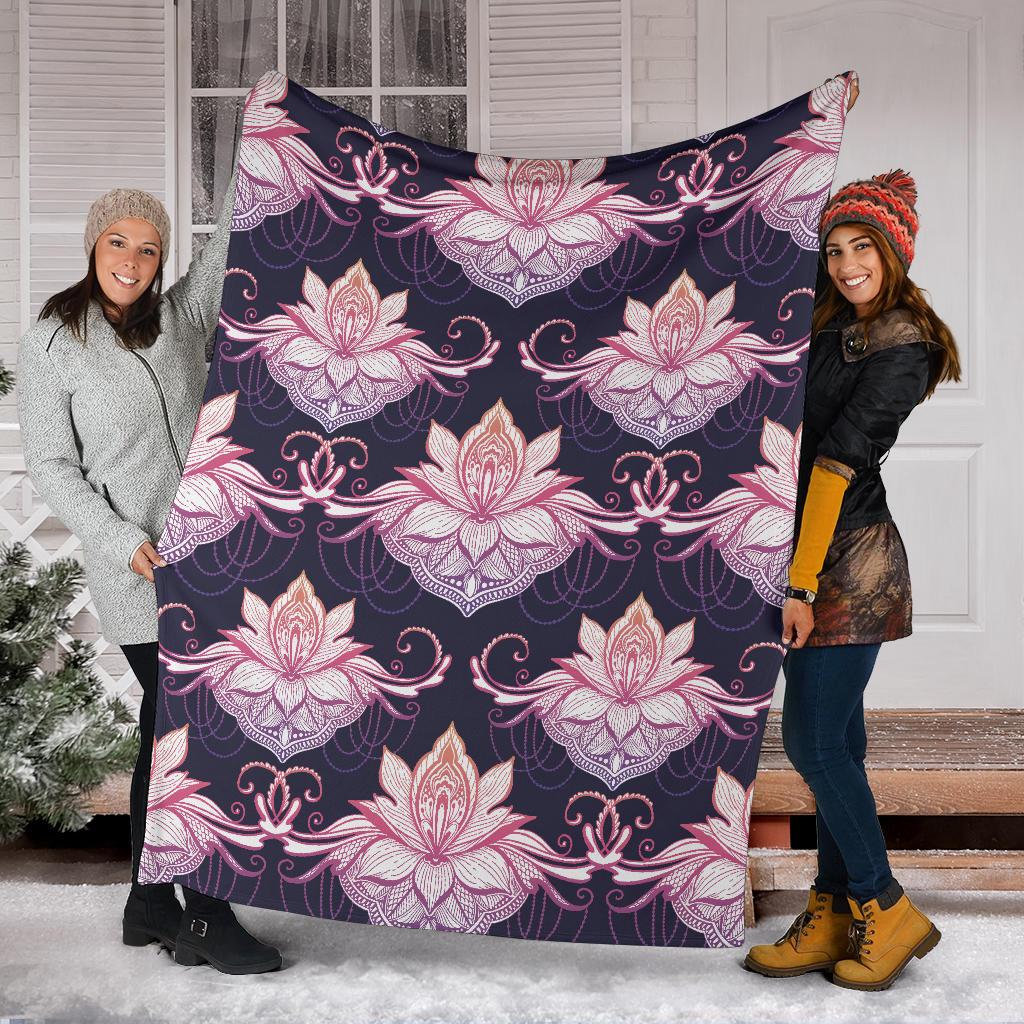 Ombre Lotus (Eclipse) - Throw Blankets-Amaze Style™-Premium BlanketOmbre Lotus (Eclipse) - Throw Blankets-Youth (56 x 43 inches / 140 x 110 cm)-Vibe Cosy™