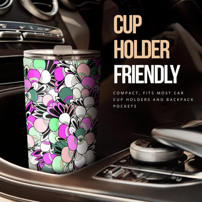 Funky Patterns in Candy - Travel Tumbler-Amaze Style™-Tumbler - Funky Patterns in Candy - Travel Tumbler-20oz Large-Vibe Cosy™