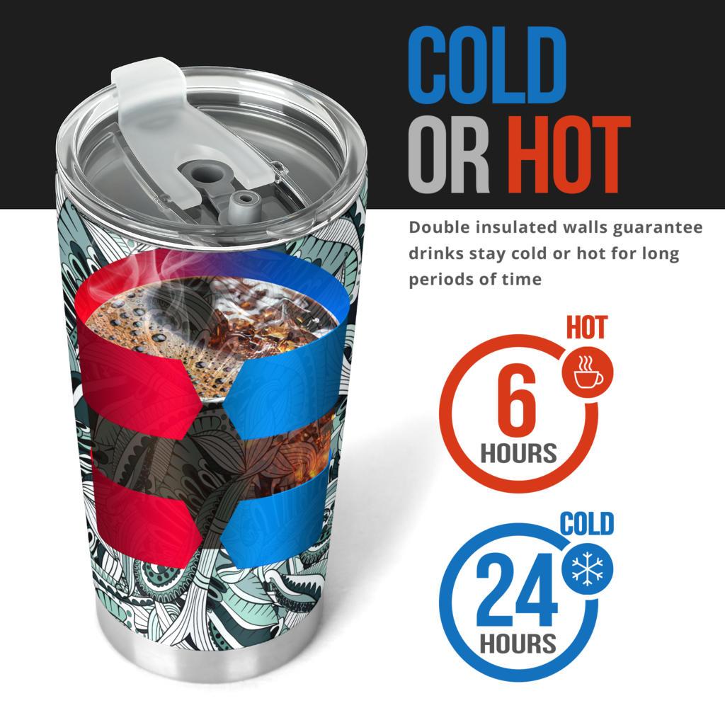 Funky Patterns (Black) - Travel Tumbler-Amaze Style™-Tumbler - Funky Patterns (Black) - Travel Tumbler-20oz Large-Vibe Cosy™