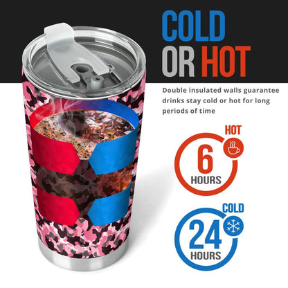 Tumbler Camouflage Pink-Amaze Style™-Tumbler - Tumbler Camouflage Pink-20oz Large-Vibe Cosy™