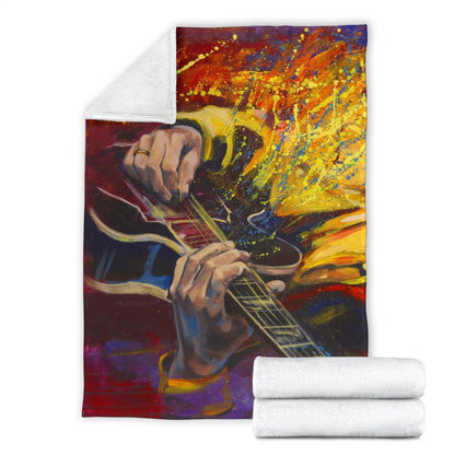 Chitarra e Colori - Coperta in Pile -Amaze Style™-Premium BlanketChitarra e Colori - Coperta in Pile -Youth (56 x 43 inches / 140 x 110 cm)-Vibe Cosy™
