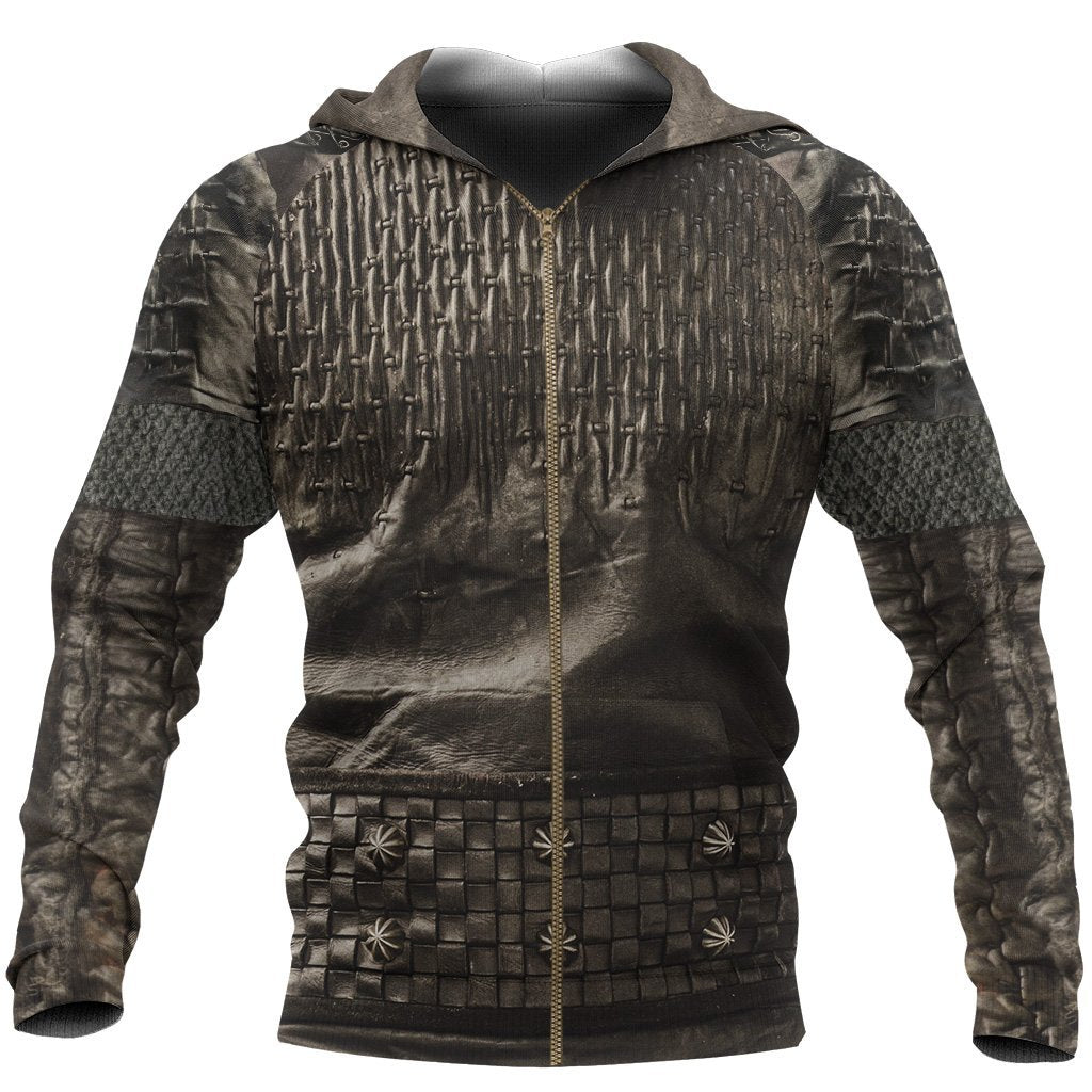 Vikings Ragnar Lothbrok Pullover-Apparel-HP Arts-Zipped Hoodie-S-Vibe Cosy™