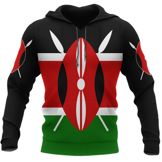 Kenya Map 3D All Over Printed Shirts for Men and Women TT0069-Apparel-TT-Hoodie-S-Vibe Cosy™