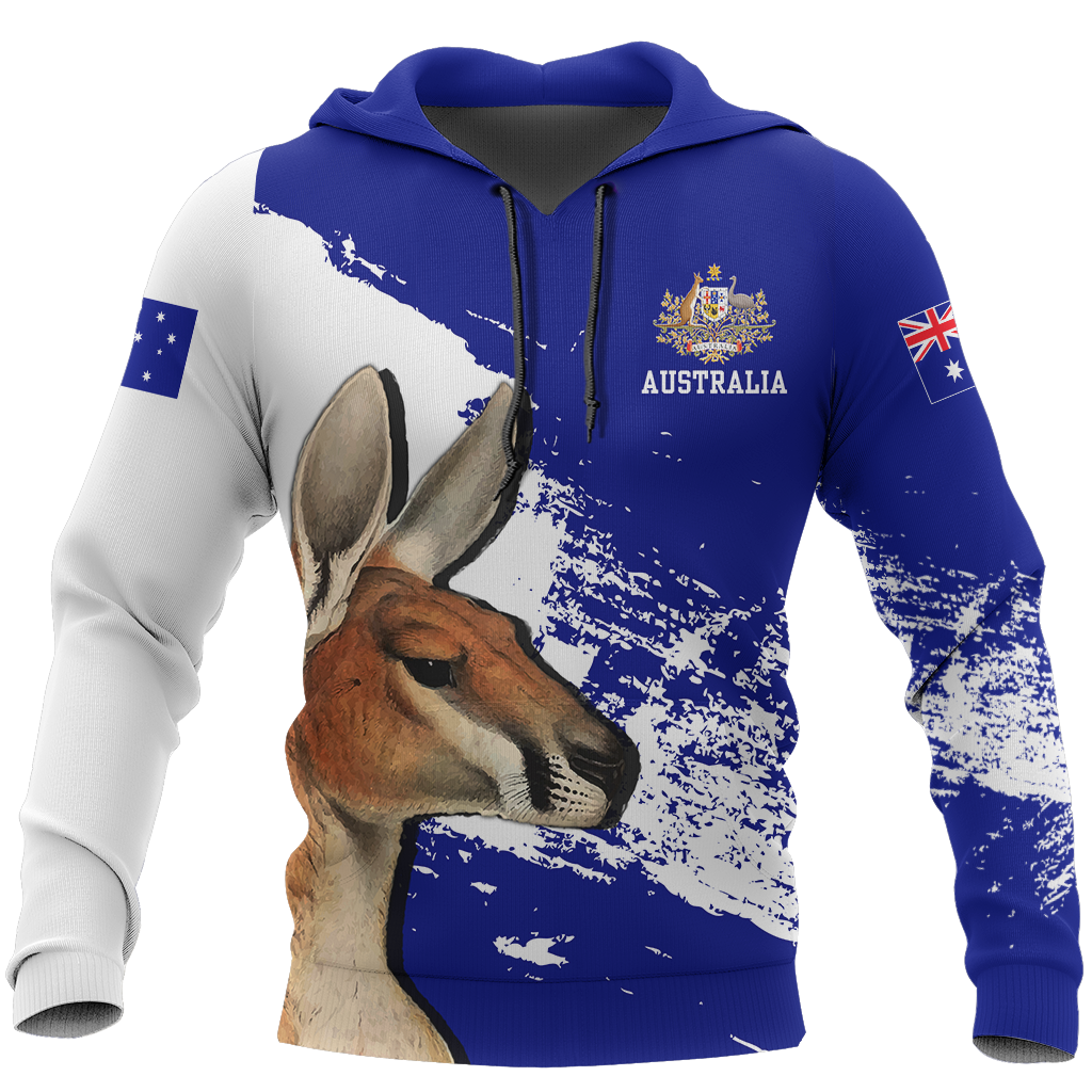 Australia Hoodie Kangaroo Painting-Apparel-HD09-Hoodie-S-Vibe Cosy™