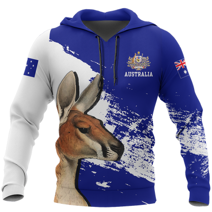 Australia Hoodie Kangaroo Painting-Apparel-HD09-Hoodie-S-Vibe Cosy™