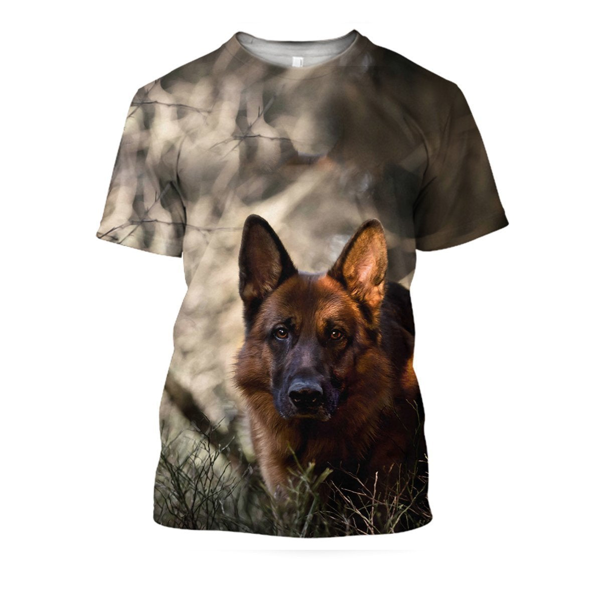 All Over Print German Shepherd-Apparel-HbArts-T-Shirt-S-Vibe Cosy™
