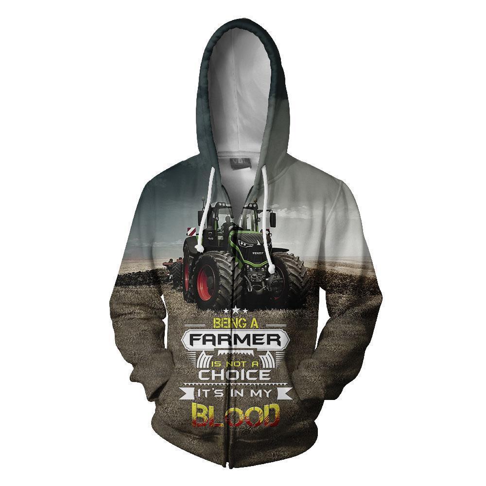 Being a farmer Hoodie-Apparel-HD09-Zipped Hoodie-S-Vibe Cosy™