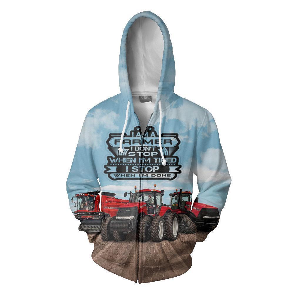 I stop when i done Hoodie-Apparel-HD09-Zipped Hoodie-S-Vibe Cosy™