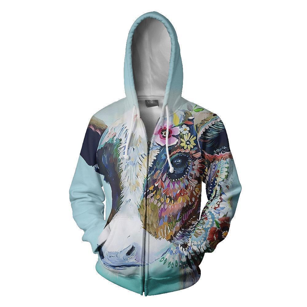 Cow's Eyes Farm-Apparel-HD09-Zipped Hoodie-S-Vibe Cosy™
