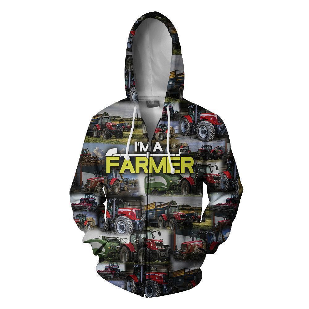 I'm Farmer Hoodie-Apparel-HD09-Zipped Hoodie-S-Vibe Cosy™