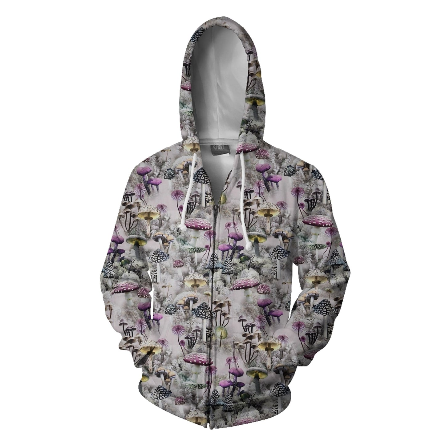 3D All Over Print Mushrooms and Winter Shirt-Apparel-NTH-Zipped Hoodie-S-Vibe Cosy™