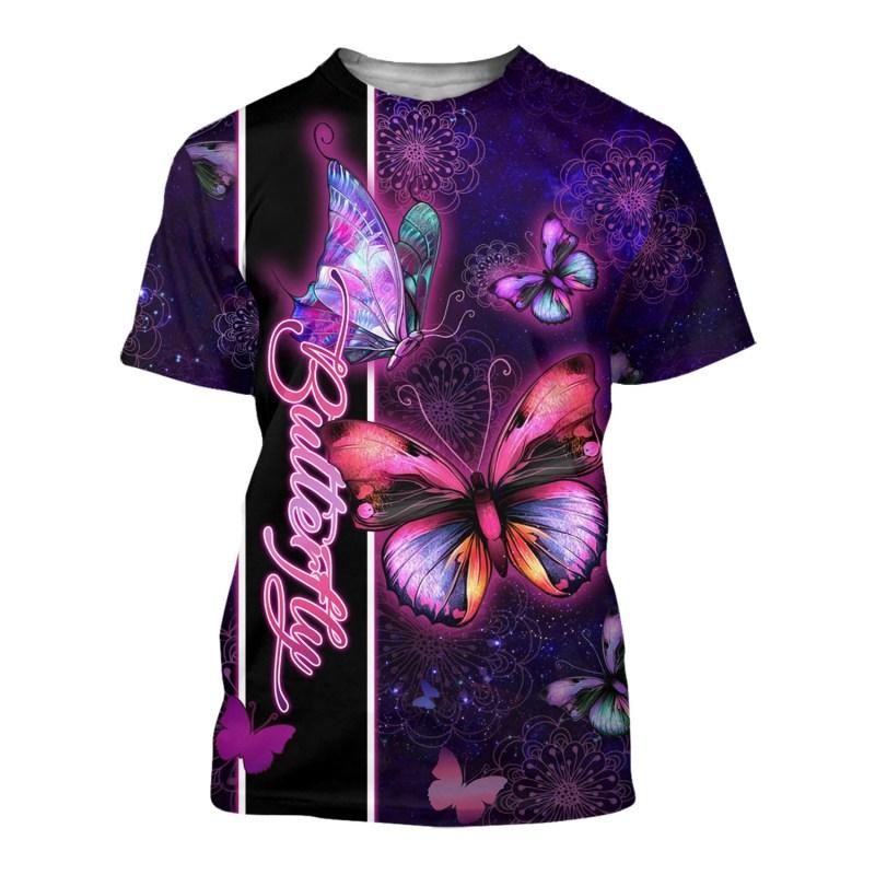 Beautiful Butterfly 3D All Over Printed Shirts for Men and Women TT0091-Apparel-TT-T-Shirt-S-Vibe Cosy™