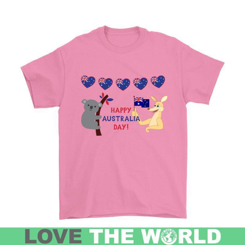 HAPPY AUSTRAILA DAY O4-T-SHIRTS-HP Arts-Gildan Mens T-Shirt-Azalea-S-Vibe Cosy™