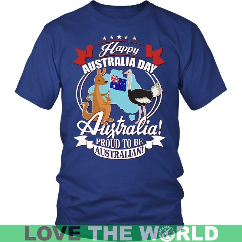 HAPPY AUSTRALIA DAY 2 T-SHIRT H5-T-SHIRTS-HP Arts-District Unisex Shirt-Royal Blue-S-Vibe Cosy™