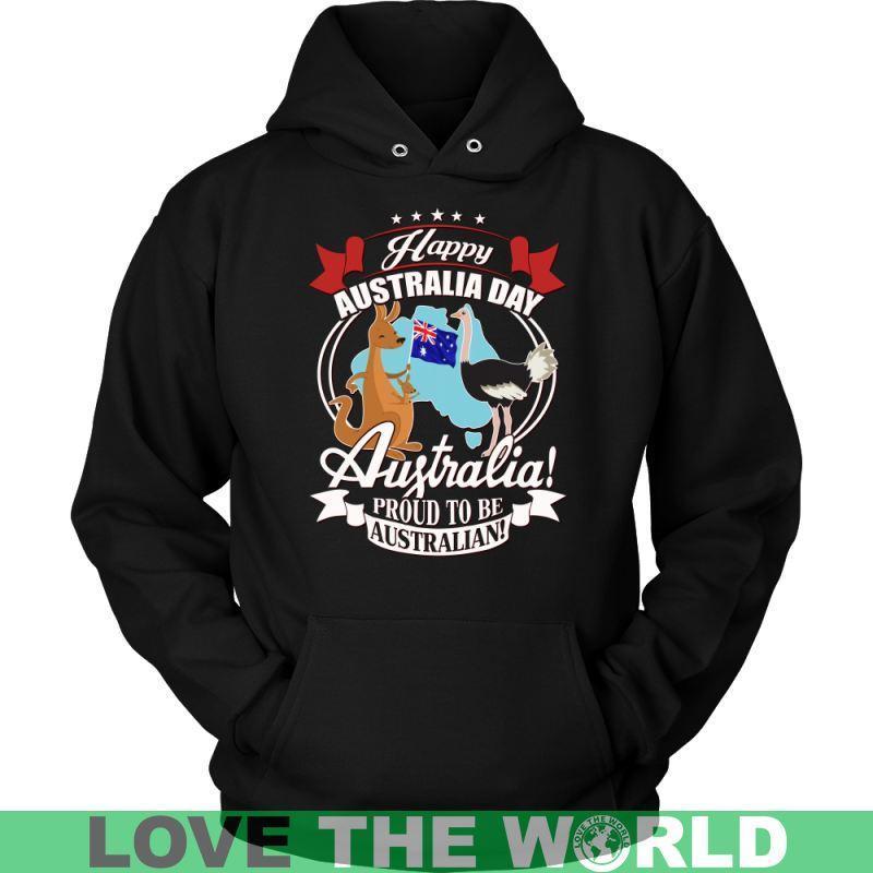 HAPPY AUSTRALIA DAY 2 T-SHIRT H5-T-SHIRTS-HP Arts-Unisex Hoodie-Black-S-Vibe Cosy™