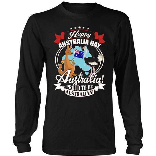 HAPPY AUSTRALIA DAY 2 T-SHIRT H5-T-SHIRTS-HP Arts-District Long Sleeve Shirt-Black-S-Vibe Cosy™