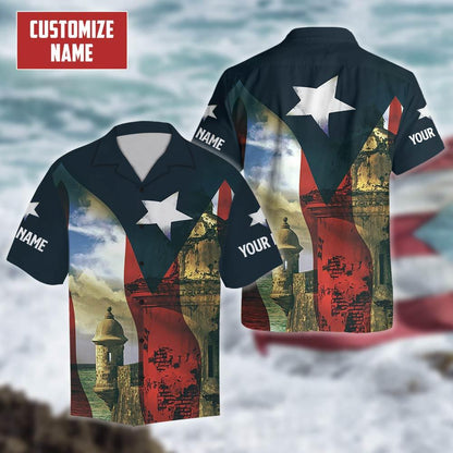 Customize Name Puerto Rico Hawaii Shirt For Men And Women