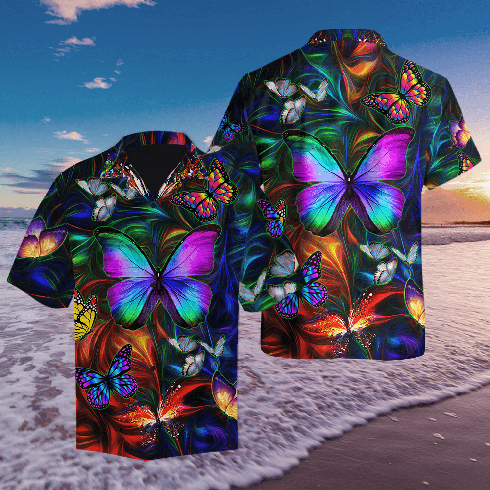 Colorful Butterfly Unisex Hawaii Shirts MH14112001