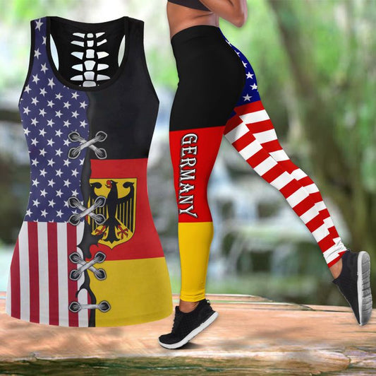Germany legging + hollow tank combo HG62204-Apparel-HG-S-S-Vibe Cosy™