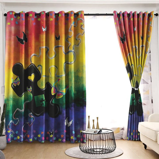 Autism blackout thermal grommet window curtains HG62400-HG-52'' x 63''-Vibe Cosy™
