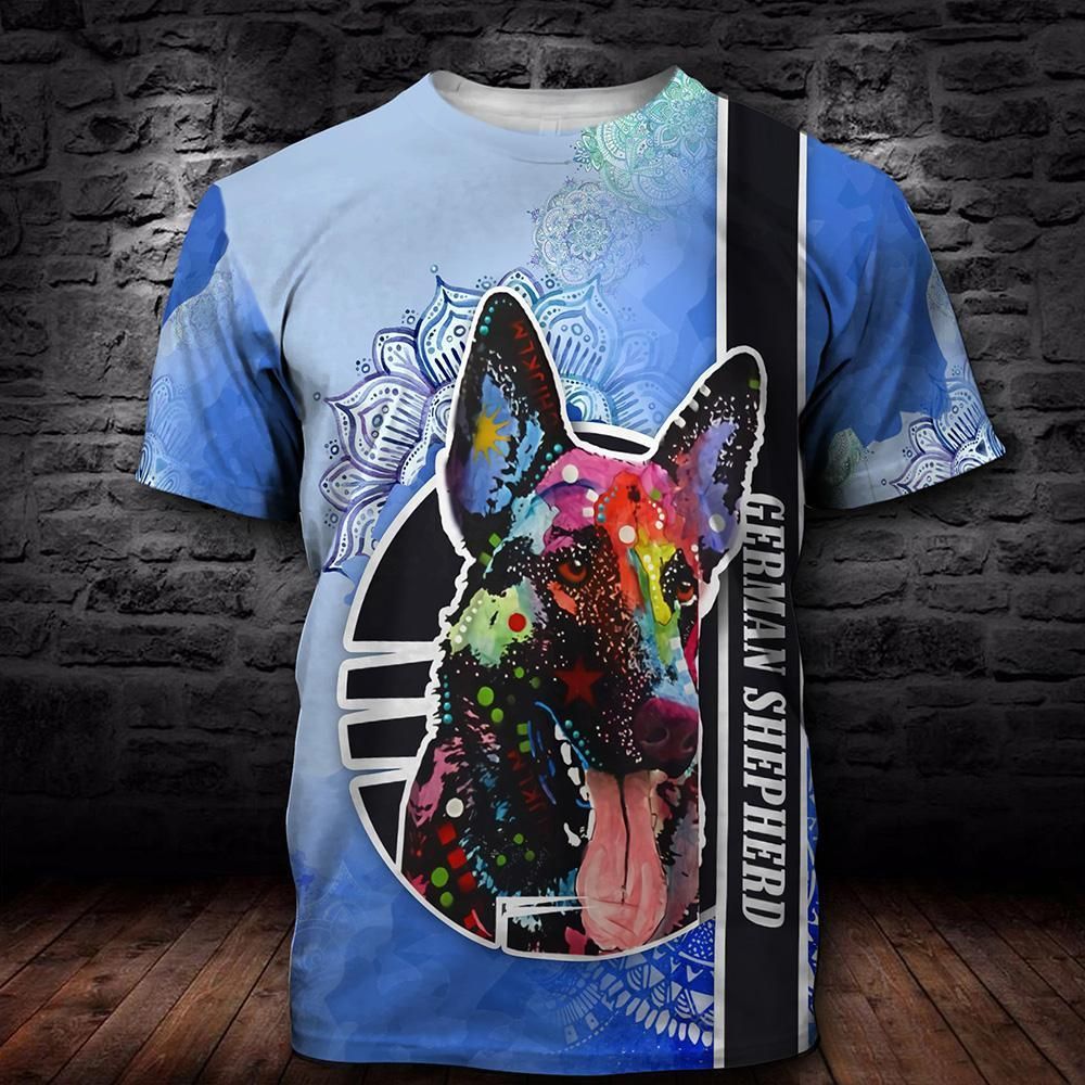 German shepherd 3d hoodie shirt for men and women HG62410-Apparel-HG-T-shirt-S-Vibe Cosy™