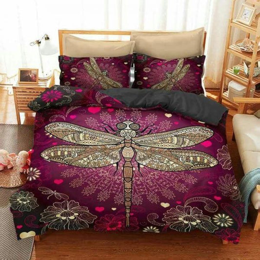 Dragonfly back to december bedding set HG71012-HG-US Twin-Vibe Cosy™