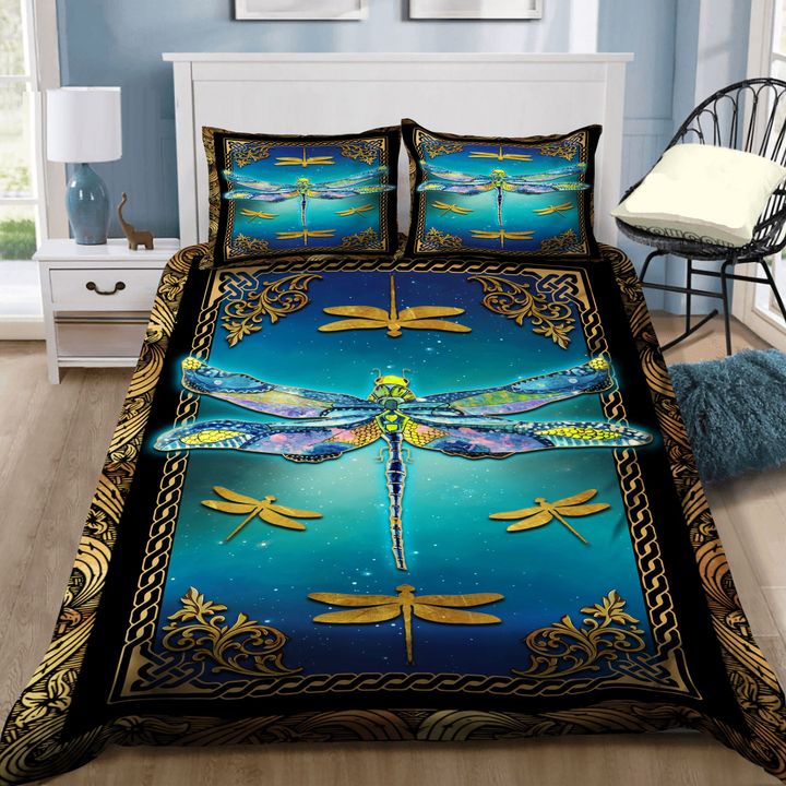 Colorful dragonfly pattern bedding set HG71100-HG-US Twin-Vibe Cosy™