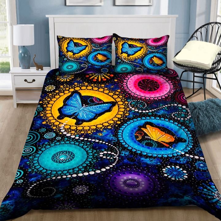 Beautiful abstract butterfly bedding set HG71112-HG-US Twin-Vibe Cosy™